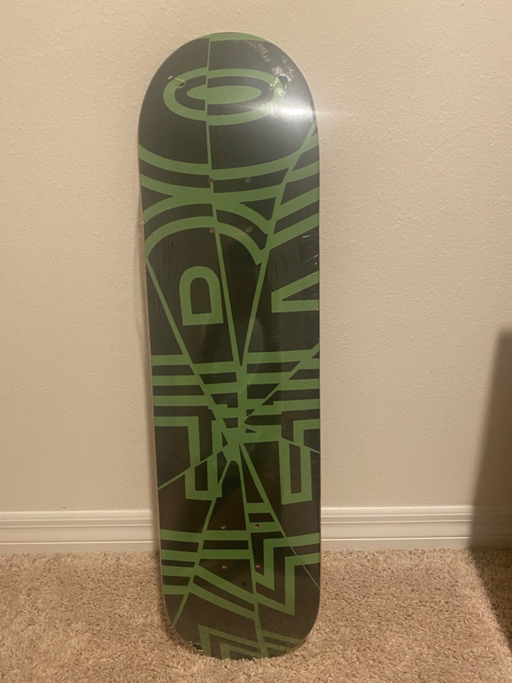 Men's Skateboard Deck - Green Graphic